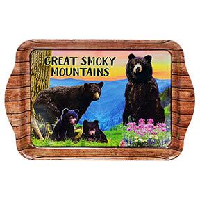 Miami Souvenirs: GREAT SMOKY MOUNTAIN BEAR TRAY