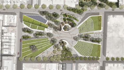 urban corner plaza - Google Search | Landscape architecture plan ...