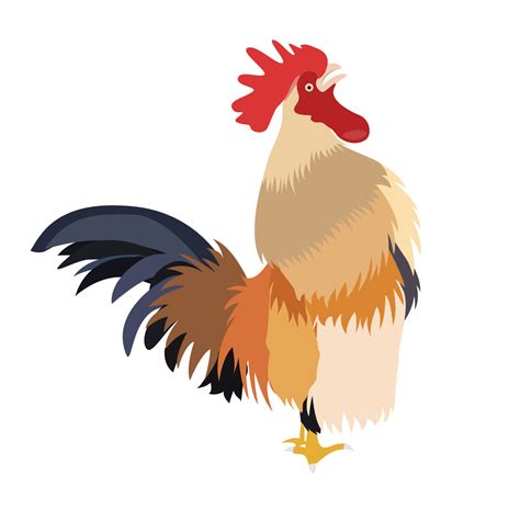 Free Rooster Crowing Clipart