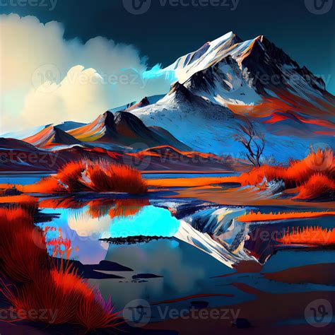 Landscape Art - Ai Generated 22416464 Stock Photo at Vecteezy