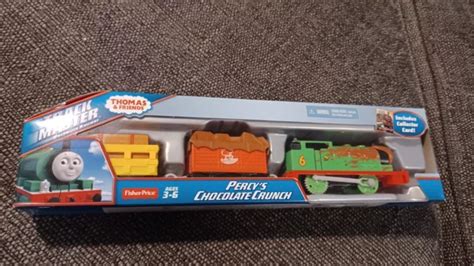 TRENO THOMAS TRACKMASTER Percy's Chocolate Crunch. Funzionamento a ...