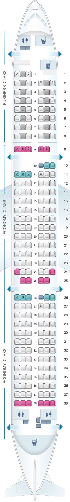 Seat Map Lufthansa Airbus A321 | SeatMaestro.com