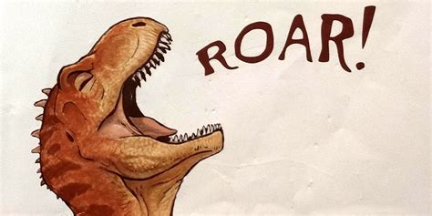 Absolutely Not Vintage Dinosaur Art: T. Rex’s Mighty Roar – Love in the ...