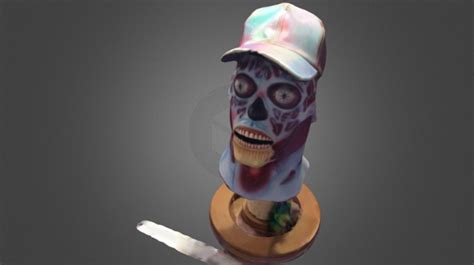 "They Live" Mask with BTTF2 Hat (scan) - Download Free 3D model by ...