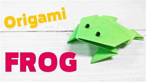 3d Origami origami animals frog that jumps easy step by step far base ...