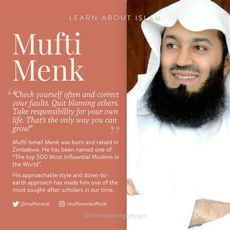 Resources to learn about Islam: Mufti Menk --- Mufti Ismail Menk was ...