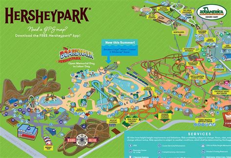 Hershey park map 2019 | Hershey park, Map, Park