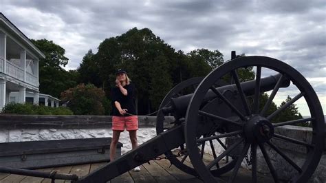 Fort Mackinac Cannon Shot - YouTube