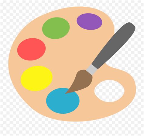 Emojione 1f3a8 - Clipart Paint Palette Emoji,Thinking Emoji Meme - free ...