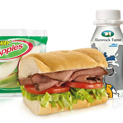 Roast Beef - Kids Meal - Subway, View Online Menu and Dish Photos at Zmenu