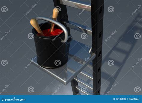 Painter equipment stock illustration. Illustration of repairing - 13183508