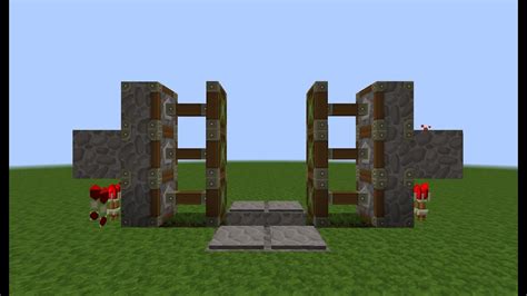 Minecraft Tutorial:Redstone door. - YouTube