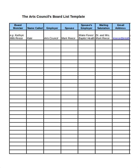 Employee Roster Template Excel