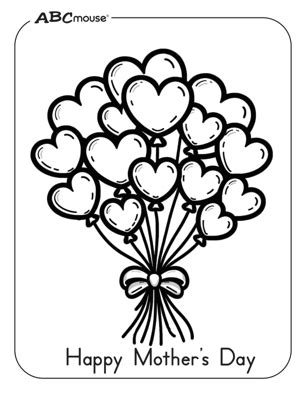 Free Mother’s Day Coloring Pages and Cards | ABCmouse