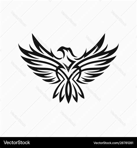 Tribal eagle tattoo Royalty Free Vector Image - VectorStock