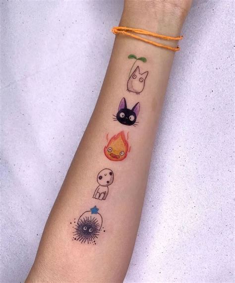 Anime Tattoo Ideas on Instagram: “#studiogibli tattoos done by ...