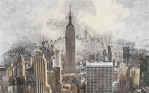 New York City Drawing Wallpapers - Top Free New York City Drawing ...