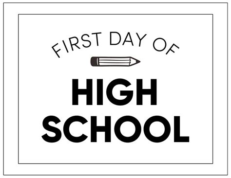 instant download First day of school sign FDS 9th 7th high school 8th ...