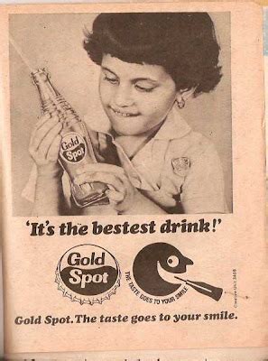 GOLD SPOT classic advertisement - Classic Indian Advertisements