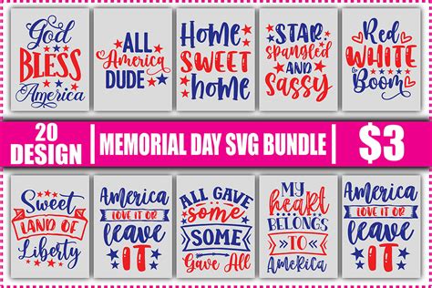 Memorial Day SVG Bundle Bundle · Creative Fabrica