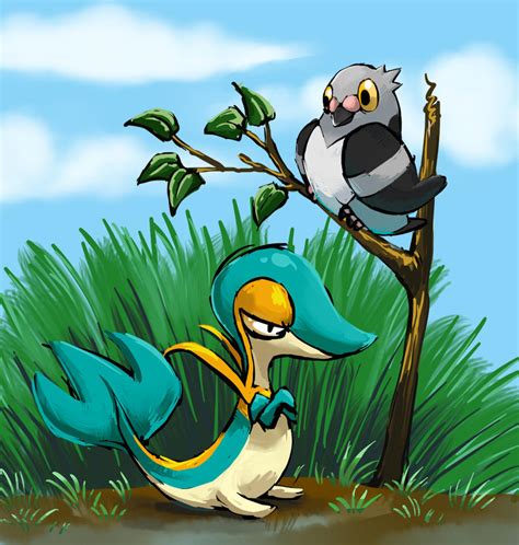 Shiny Snivy by Silverkiwi78 on DeviantArt