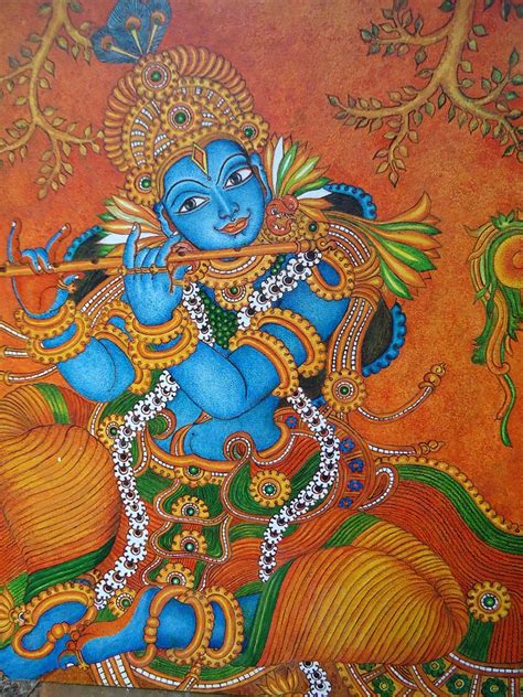 ദേവകല‌ ---- mural paintings: Mural painting -Krishna