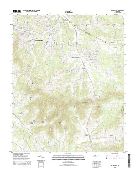 MyTopo Nolensville, Tennessee USGS Quad Topo Map