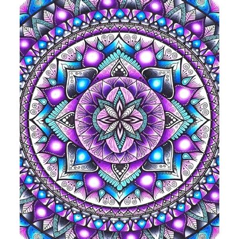 Diamond Painting - Full Round - Purple Mandala | Mandala drawing ...