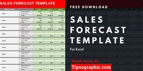 Sales Forecast Template for Excel, Free Download > TIPSOGRAPHIC