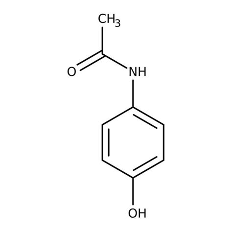 Structural Formula For Acetaminophen