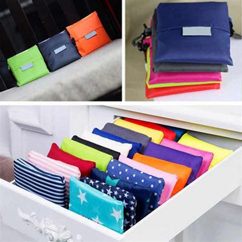 2020 Reusable Foldable Grocery Bags Storage Bag Heavy Duty Folding ...