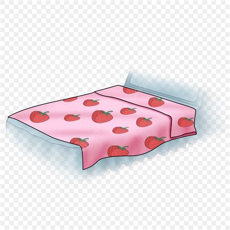 Pink Blanket PNG Transparent, Blanket Pink Cartoon, Blanket, Strawberry ...