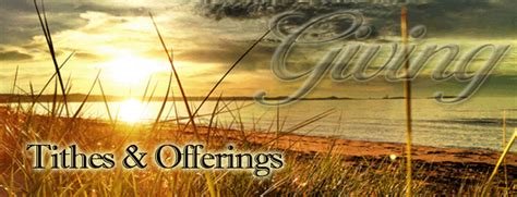 Tithes & Offerings – Trinity Baptist Church