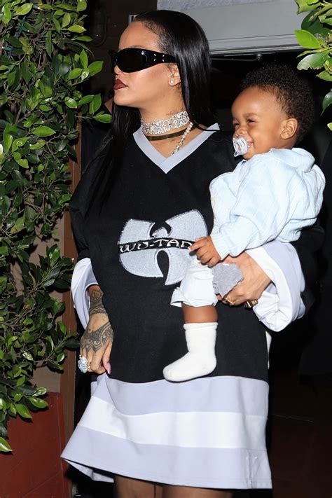 Rihanna hinted at baby RZA's name for months with her outfits