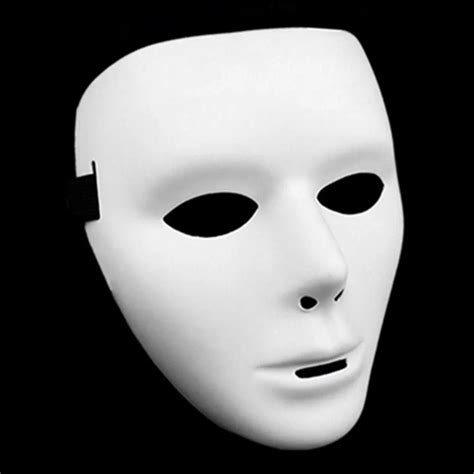 Cosplay Halloween Festival PVC White Mask Party Toys Unique Full Face ...