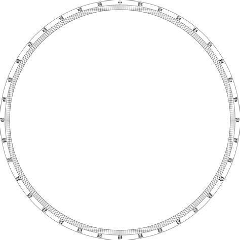 360 Degree Protractor Printable - ClipArt Best