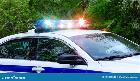 Siren Light On Roof Of Police Car Stock Image | CartoonDealer.com ...