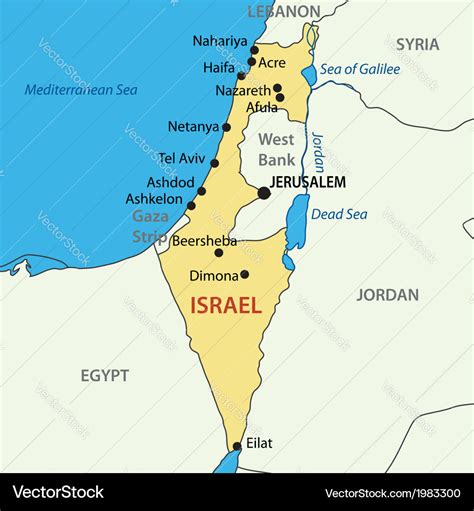 Israel Map High Resolution