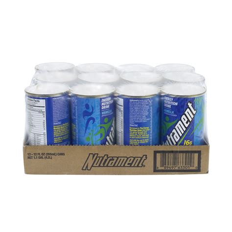 Nutrament 12 oz Energy Nutrition Drink Vanilla Pack of 12 209-02579 ...