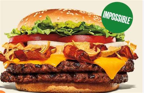 Burger King Impossible Burger - Burger King Menu