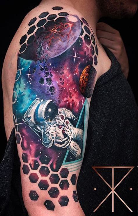 85 Space and Galaxy Tattoo Designs and Ideas - Tattoos that are from ...