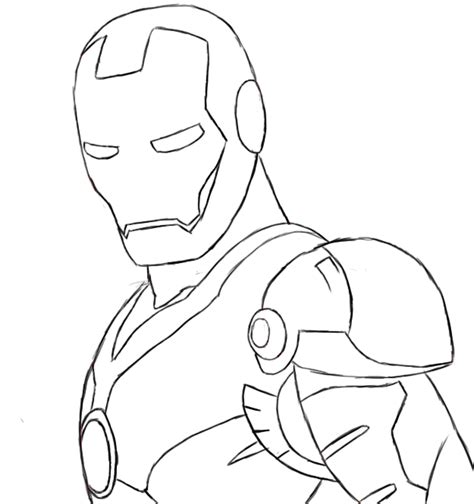 How To Draw Iron Man - Draw Central