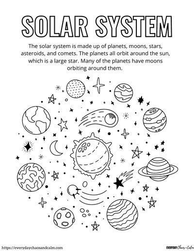 Free Printable Solar System Coloring Pages