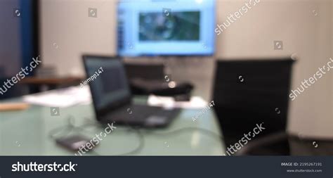 Blurred Office Meeting Room Background Product Stock Photo 2195267191 ...