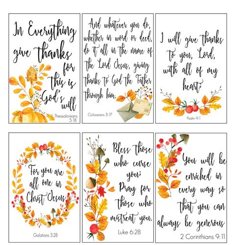 Free Printable Thanksgiving Prayer Cards - rezamustafa