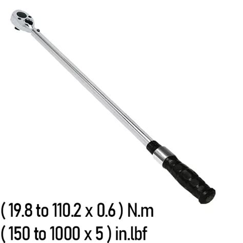 10002MRPH CDI Torque Wrench, Dual Scale - MRM Metrology