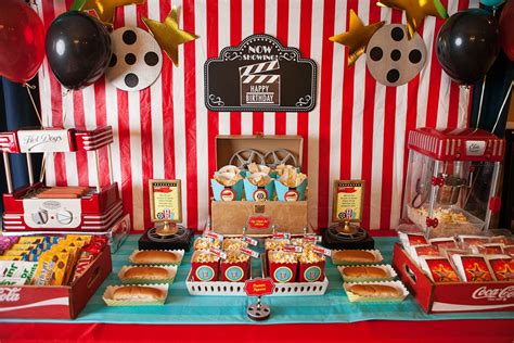 Movie Theater Birthday Party | Movie themed party, Movie birthday party ...