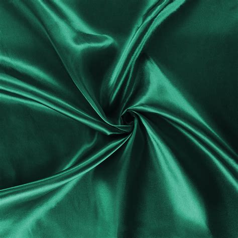 40 yard Satin Fabric Roll Emerald Green at CV Linens