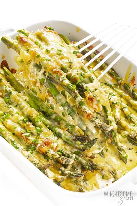 Easy Cheesy Asparagus Casserole Recipe | Wholesome Yum