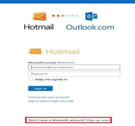 Hotmail Login Account - Hotmail Create Account | Hotmail Sign In ...